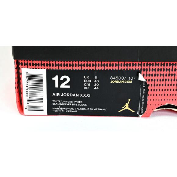 Nike Air Jordan 31 Olympic 2016 Men\'s 12 845037 107 w/ Box